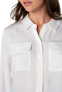 Woven Blouse with front Pockets