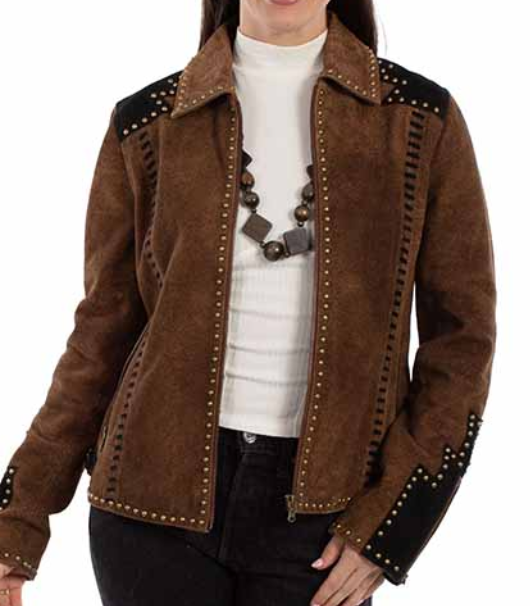 ジャケット・アウター DIESEL SUEDE LEATHER L-DEAN JACKET STUDS Diesel Brown Leather L-Dean Jacket Diesel