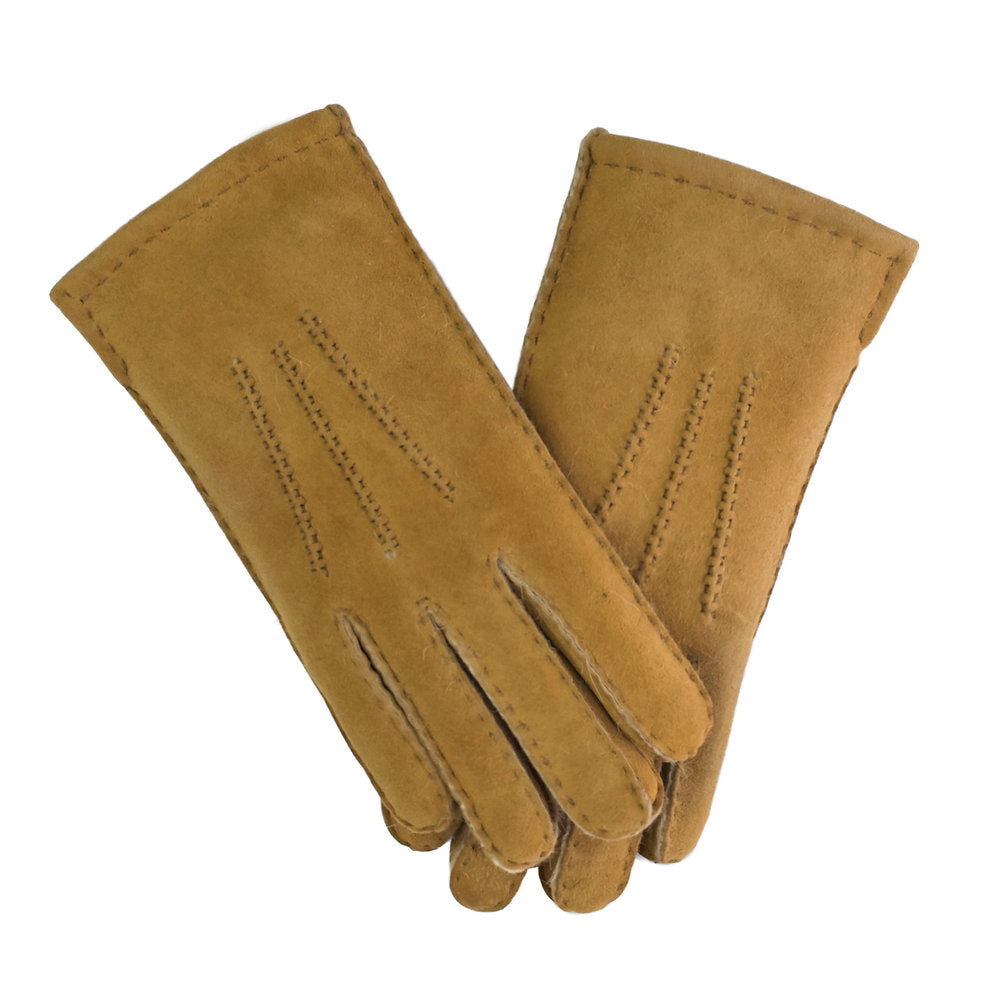 Men’s Caramel Shearling Sheepskin Gloves