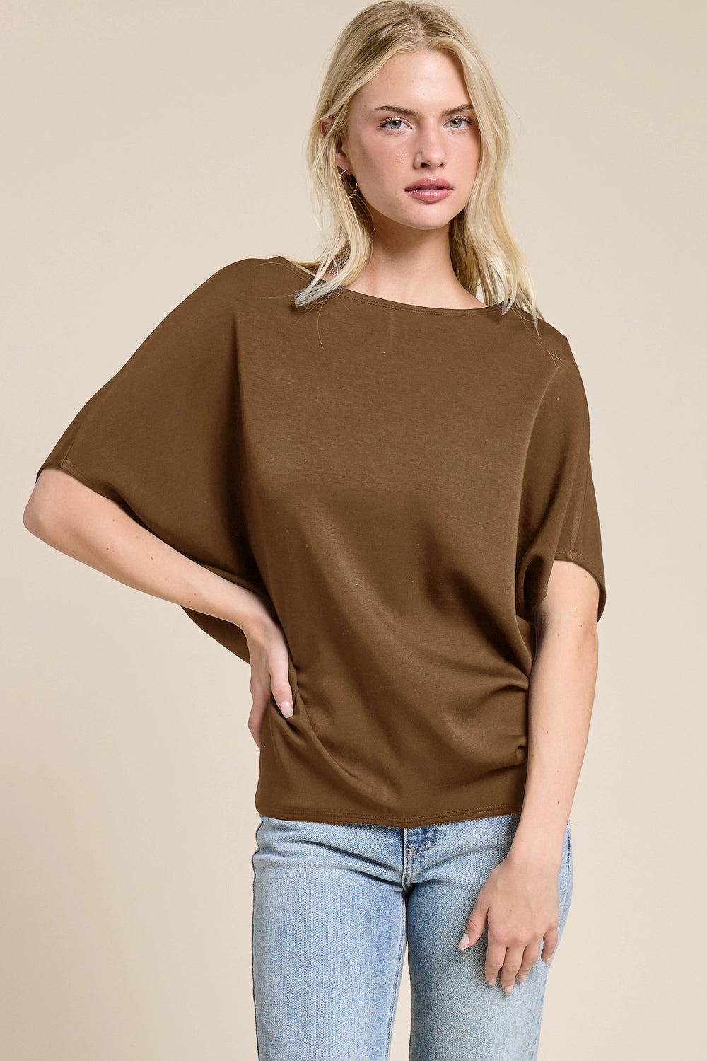 Short Sleeve Scuba Dolman