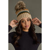 Patterned Pom Hat