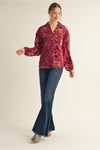 Floral Velvet Top