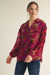 Floral Velvet Top