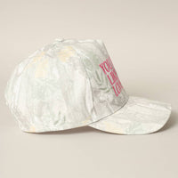 You Look Like You Love Me Embroidery Camo Cap: BEIGE CAMO-BEIGE / ONE SIZE