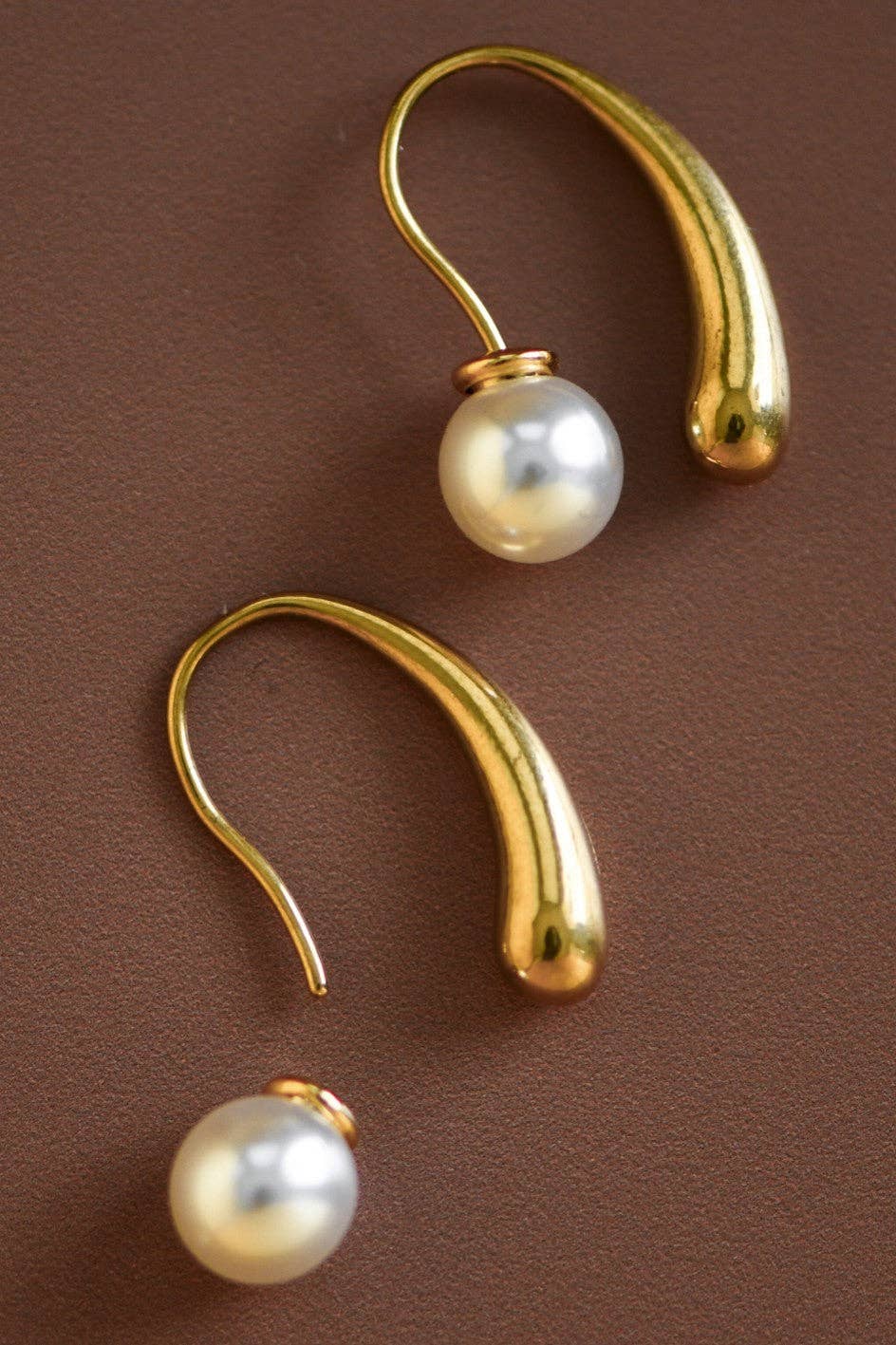 Teardrop Pearl Earrings