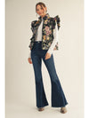 Jacquard Vest with Metallic Accents