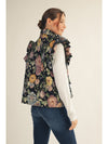 Jacquard Vest with Metallic Accents