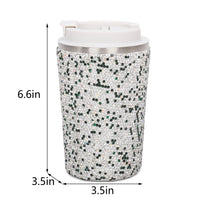 Brangio Sparkling Handmade Travel Tumbler: SILVER