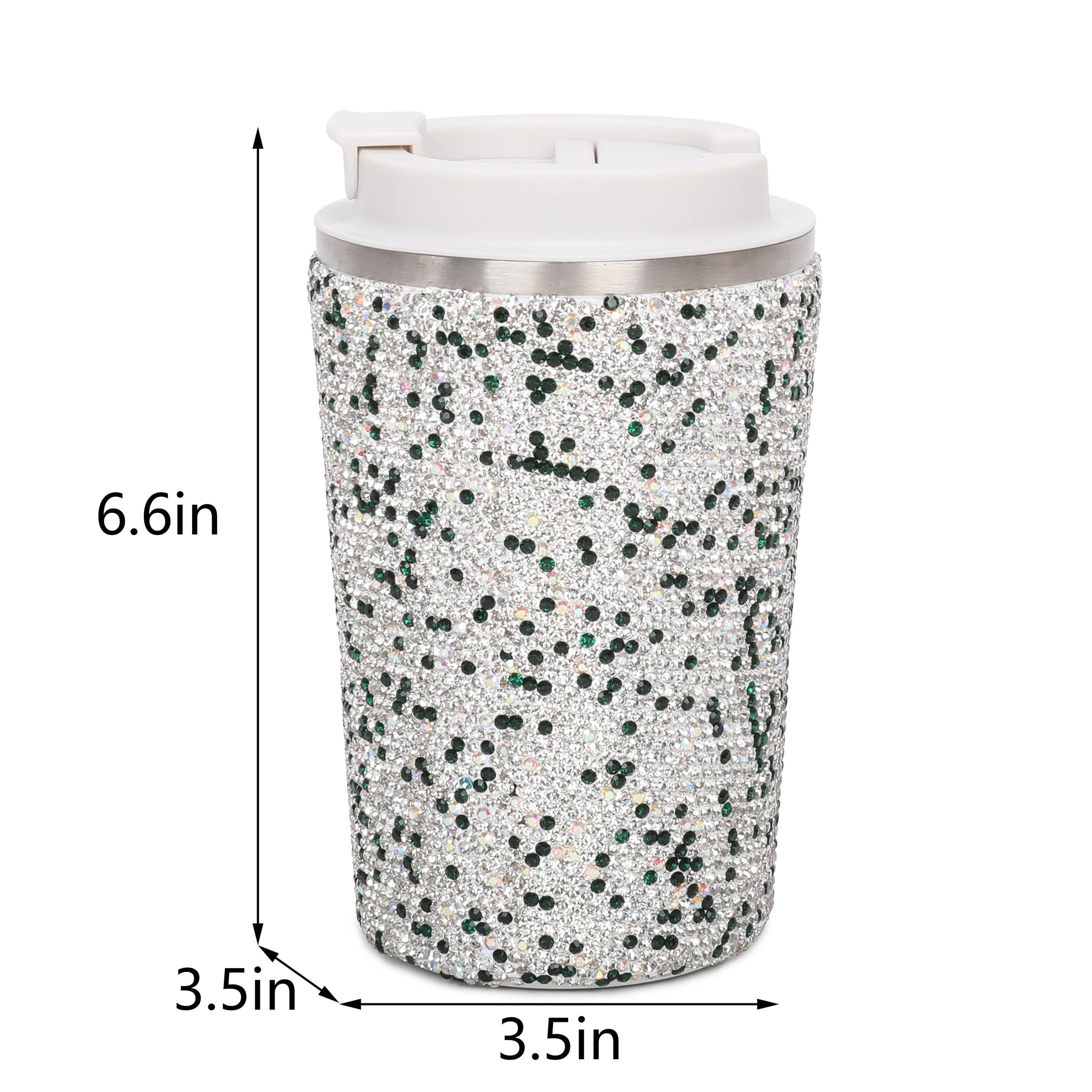 Brangio Sparkling Handmade Travel Tumbler: SILVER