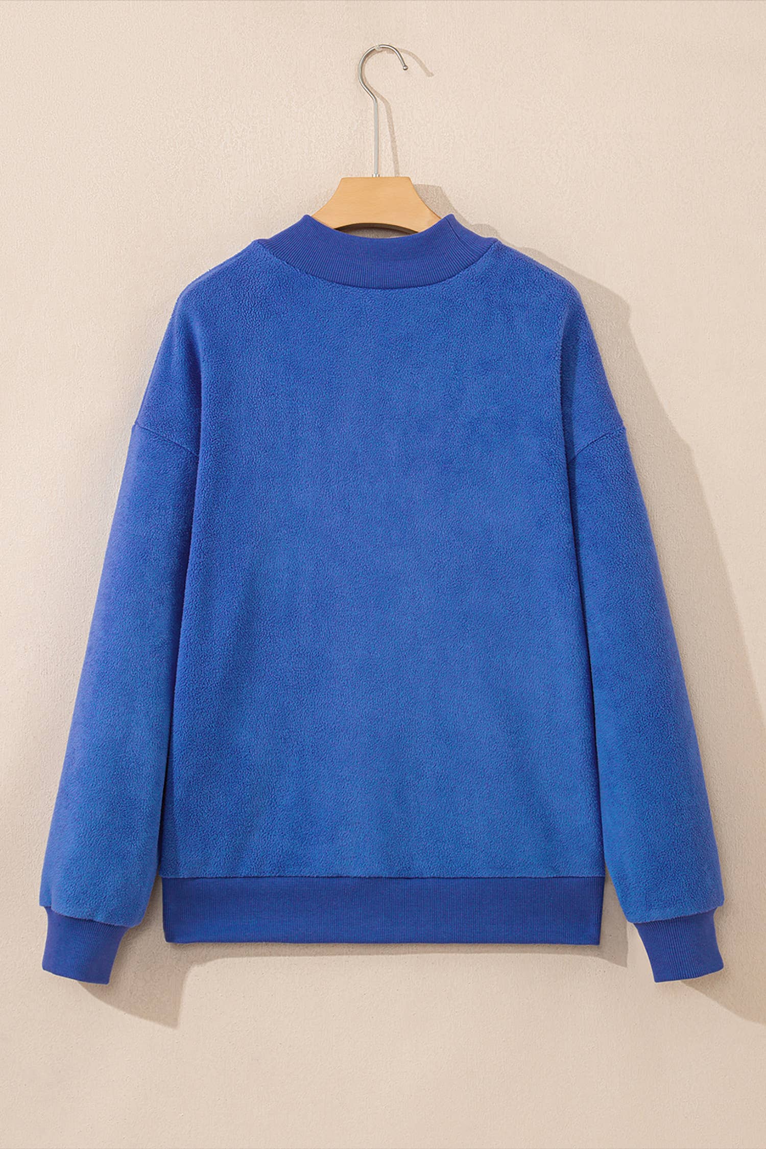 Oversize Drop Shoulder Reversible Sweatshirt