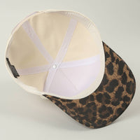 Howdy Darlin' Embroidered Leopard Brim Trucker Hat: BEIGE / ONE SIZE