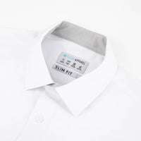 White Hustle Dress Shirt - Long Sleeve: Slim / XL