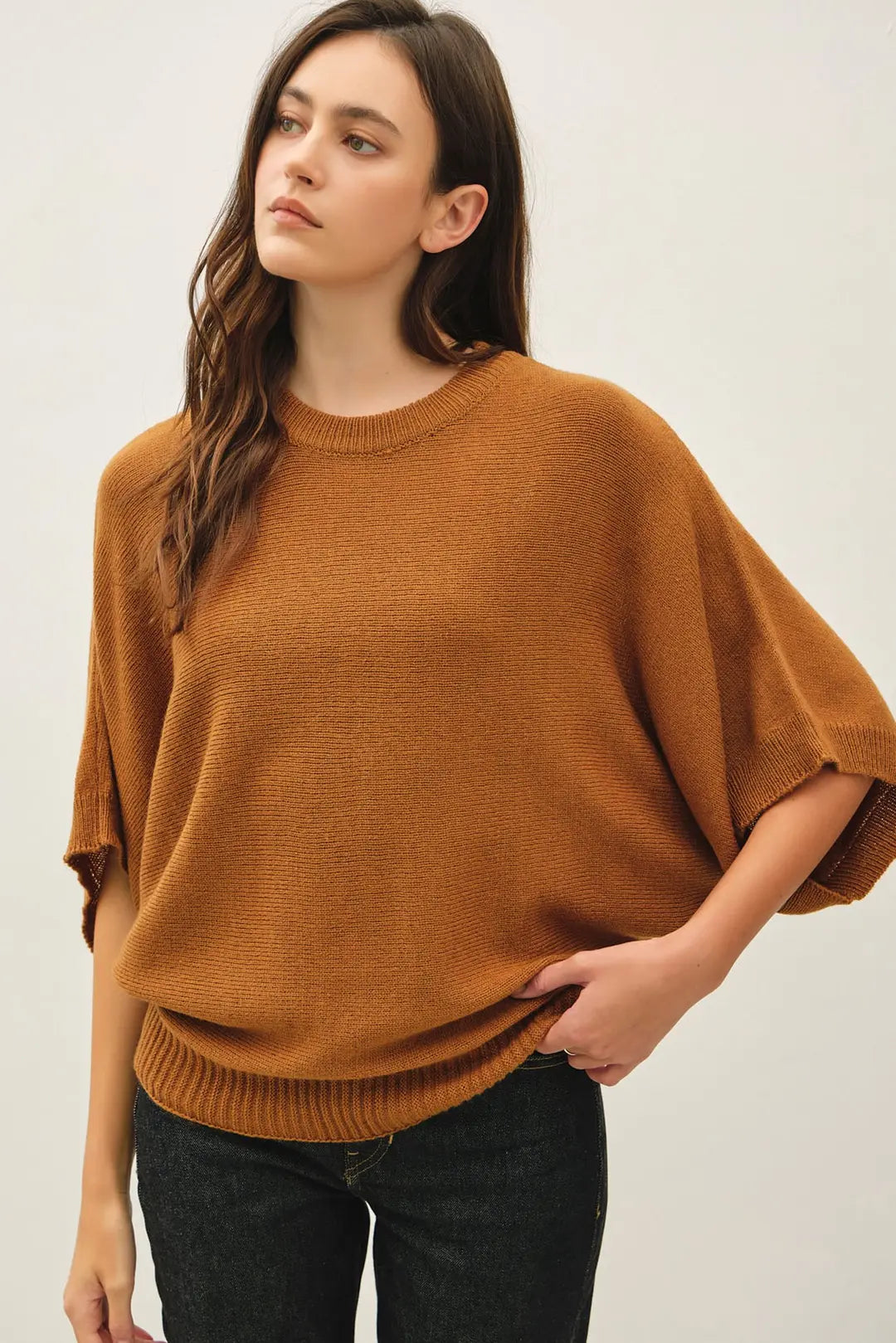 Wool Blend Dolman Sweater