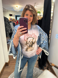 Dolly Parton with Silk Sleeves Tee