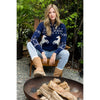 Horse Knit Half Up Zipper Sweater: