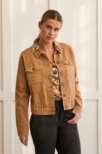 Button Up Jacket with Back Pleat