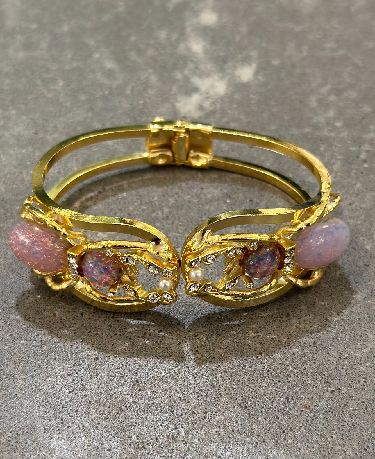Pink Fire Opal Bugs Bracelet