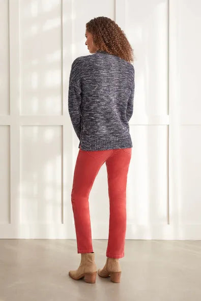 Meck Neck Button Sweater