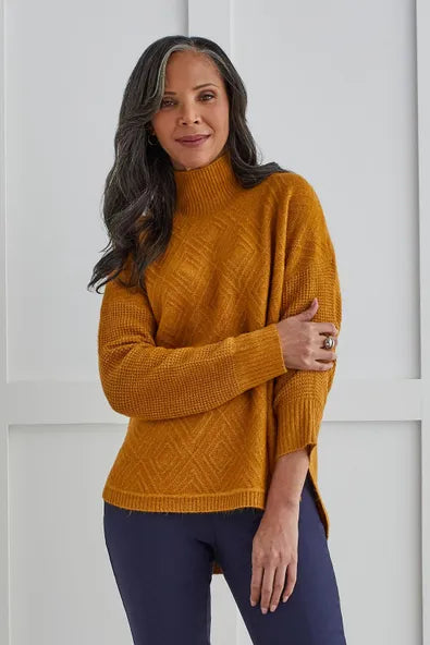 Marigold Mock Neck Sweater