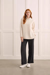 Quilted Knit Tunic with Side Slits