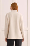 Quilted Knit Tunic with Side Slits