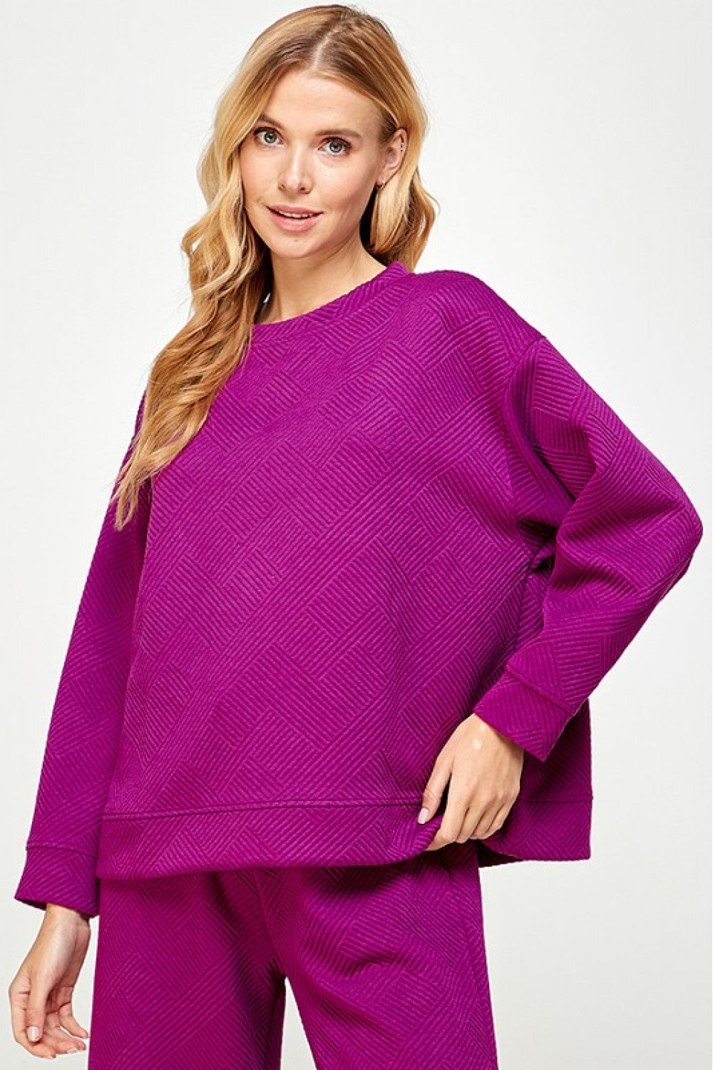 Textured Sweatshirt