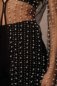 Pearl/Rhinestone Embellished Cardigan