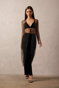 Pearl/Rhinestone Embellished Cardigan