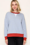 Pinstriped Sweatshirt