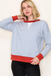 Pinstriped Sweatshirt