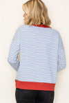 Pinstriped Sweatshirt