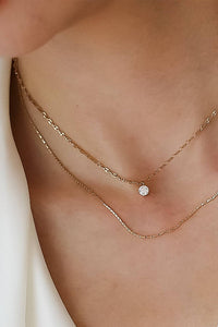 Dainty Crystal Chain Necklace