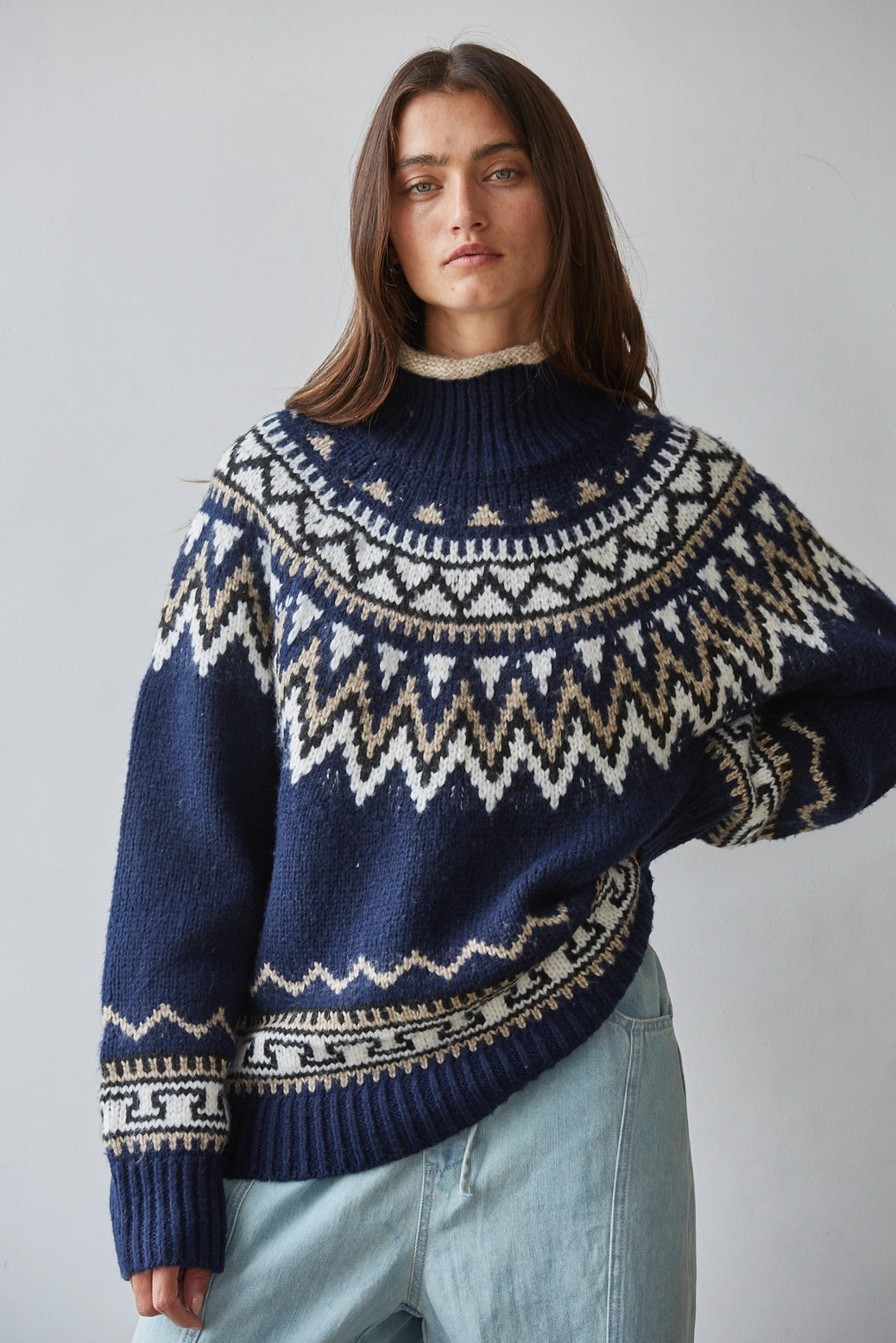 Fair Isle Style Sweater