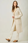 Open Long Hooded Cardigan