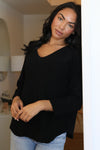 One Size V-Neck Pullover