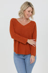 One Size V-Neck Pullover