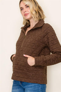 Quilted Quarter Zip