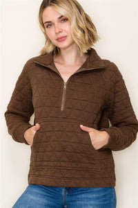 Quilted Quarter Zip