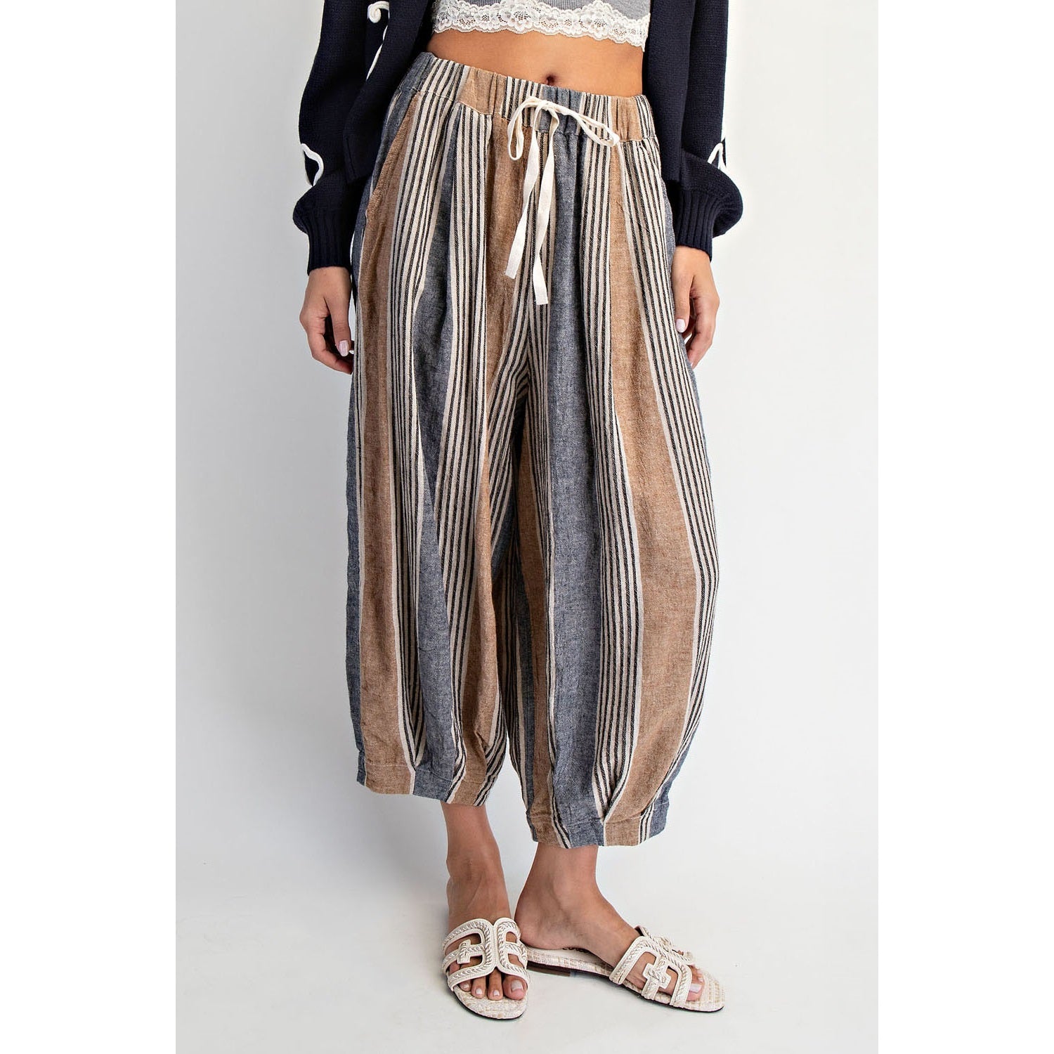 Women's Linen-Blend Baloom Pants