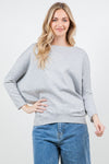 Scuba Fabric Dolman Sleeve Shirt