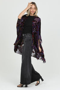 Burnout Velvet Kimono