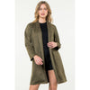 Suede Coat: OLIVE