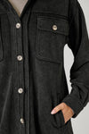 Washed Terry Long Shacket