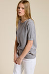 Luxe Short Sleeve Cashmere Blend Sweater