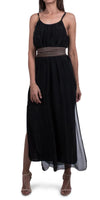 Silk Spaghetti Maxi Dress