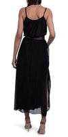 Silk Spaghetti Maxi Dress