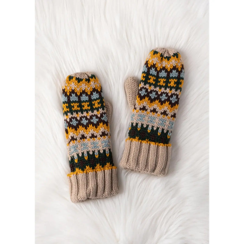 Patterned Mittens
