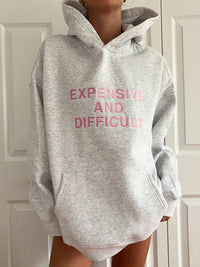 Expensive And Difficult Embroider Hoodie