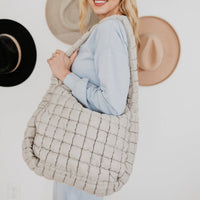 Sand Oversized Hobo Bag
