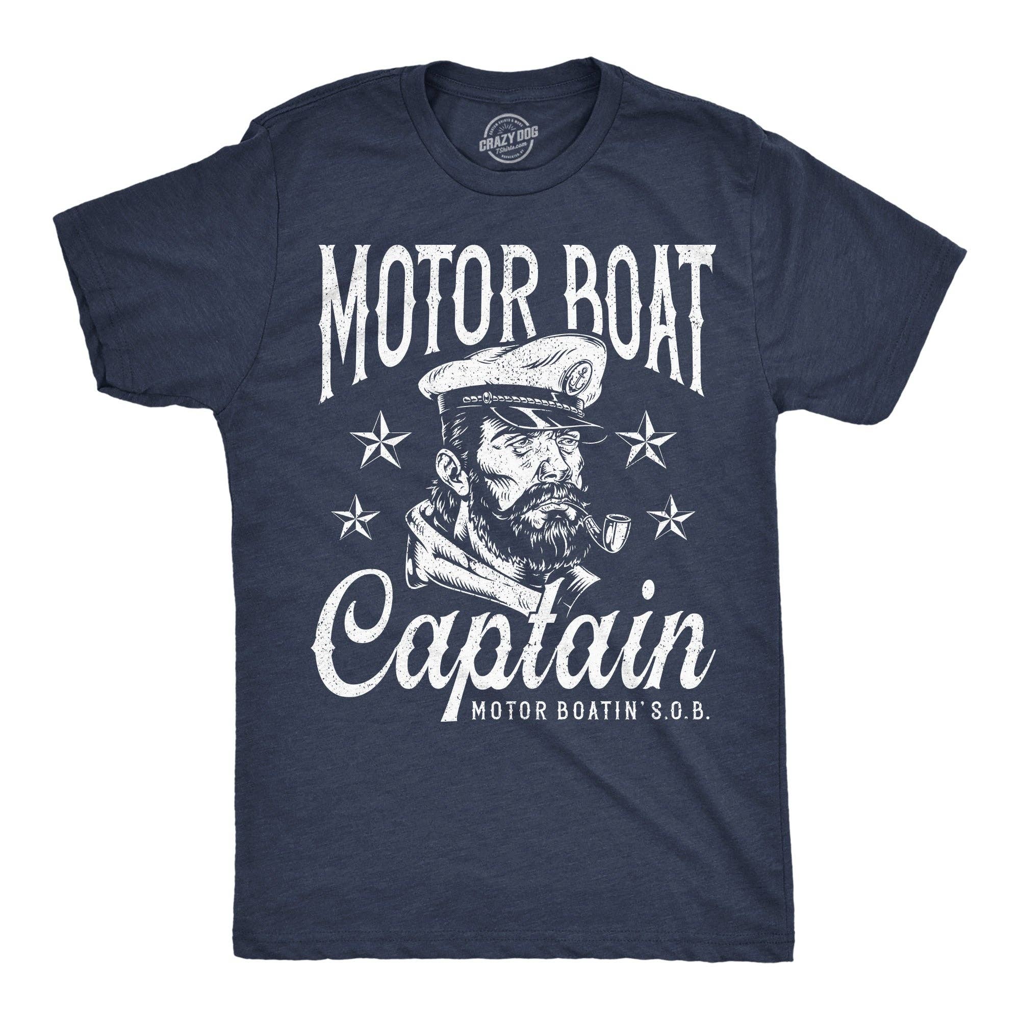 Motor Boat Captain Men's T Shirt